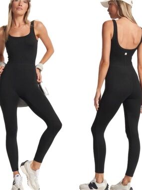 NWT Vuori Halo Essential Jumpsuit Black Heather XL